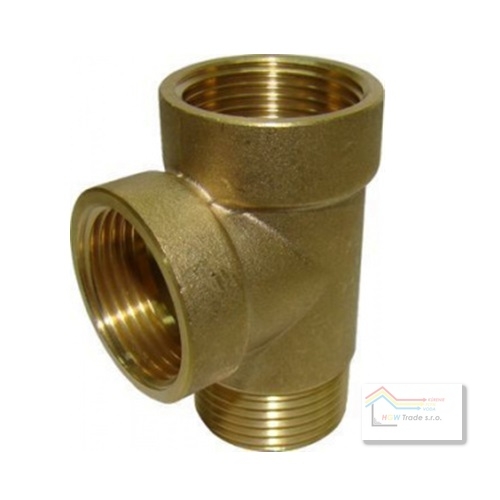 Spojka 3-cestná 1" mosadz,l=72mm