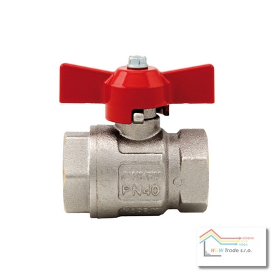 Ventil guľ.voda FF1/2"-motýľ