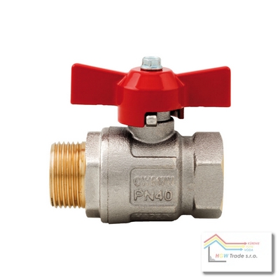 Ventil guľ.voda MF1/4"-motýľ