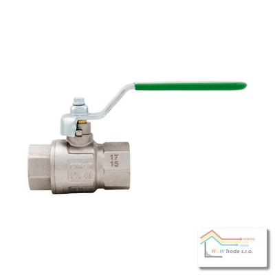 Ventil guľ.pitná voda FF 1"  -páka GREEN