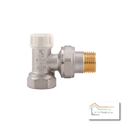 Vent.rad.škrt.rohový 3/4" Cr /spojka rad./