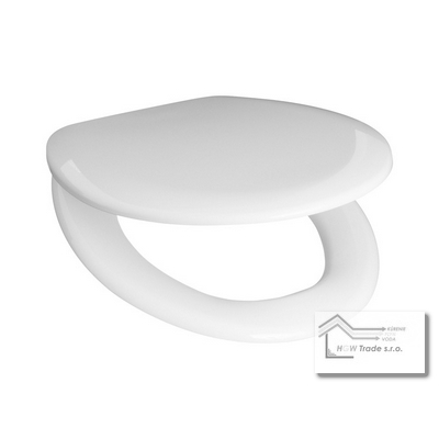 WC doska ZETA EUROLINE termoplast s plast.úchytmi,biele