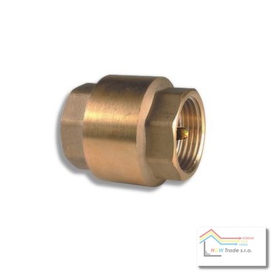 Spätna klapka celokovová pruž.6/4" mosadz