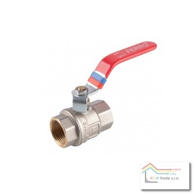 Ventil guľ.voda 5/4" FF páka