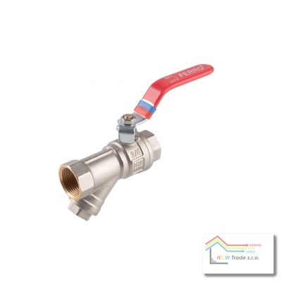 Guľový kohút s filtrom 1"