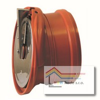 KGKLAP Spatná klapka PP125 - žabia- na hladký koniec rúry