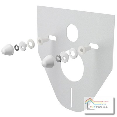 Izolačná doska pre závesné WC,bidet+biele krytky