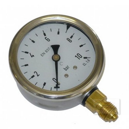 Manometer glycerín,otrasuvzdor.P63 0-6bar spodný G1/4" nerez