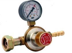 Regulátor tlaku PB 30mBar s manometrom,had.koncovka