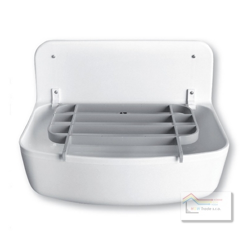 Vylevka plast.biela komplet