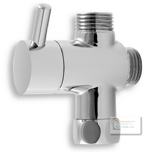 Prepínač ku sprchovým batériám s horným vývodom chróm