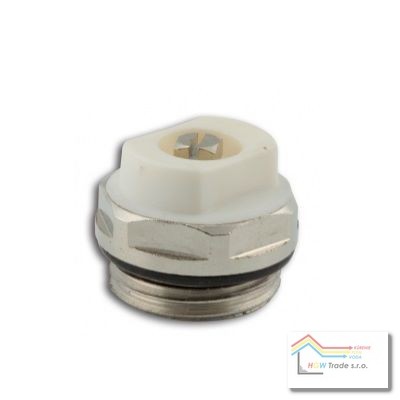 Zátka odvzdušň. 1/2" "RDT/K15" Cr s gum.tesn.