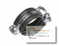 Držiak rúry s gum.tes. 32-36 mm,1" dvojskrut.M8/M10