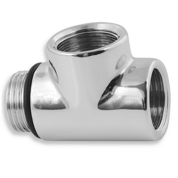 Odbočka T-kus 1/2" pre komb.ohrev,chrom