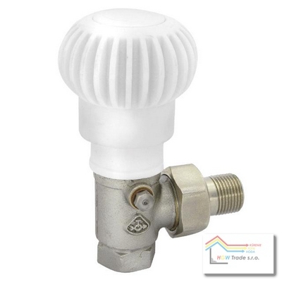 Radiát.ventil rohový VE-4523A 1/2" plnoprietok